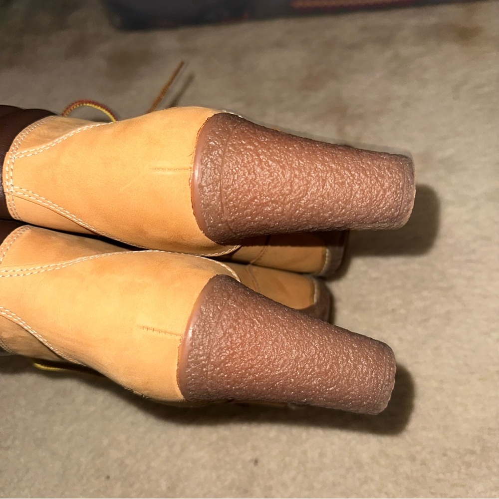Timberland Tillston Double Collar Wheat‎ Nubuck Leather Heeled Bootie - Picture 9 of 10